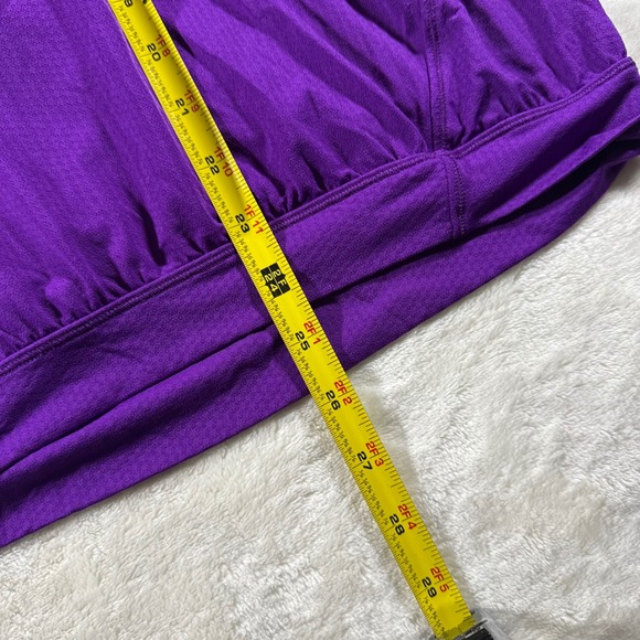 Lululemon No Limits Tank Top Purple Herringbone Built In Bra Size 8 Yoga Gym - Picture 2 of 6